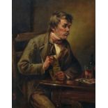 Continental School (19th Century) Card Player in a Tavern