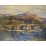 Augustus William Enness (1876-1948) Llanelltyd Bridge over the River Mawddach