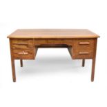 A mid 20th century oak desk