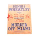WHEATLEY, Dennis, Murder off Miami. 4to, 1st edition, 1936