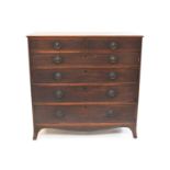 A 19th century mahogany chest of drawers