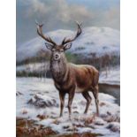 Wendy Reeves (b.1945) Monarch of the Glen