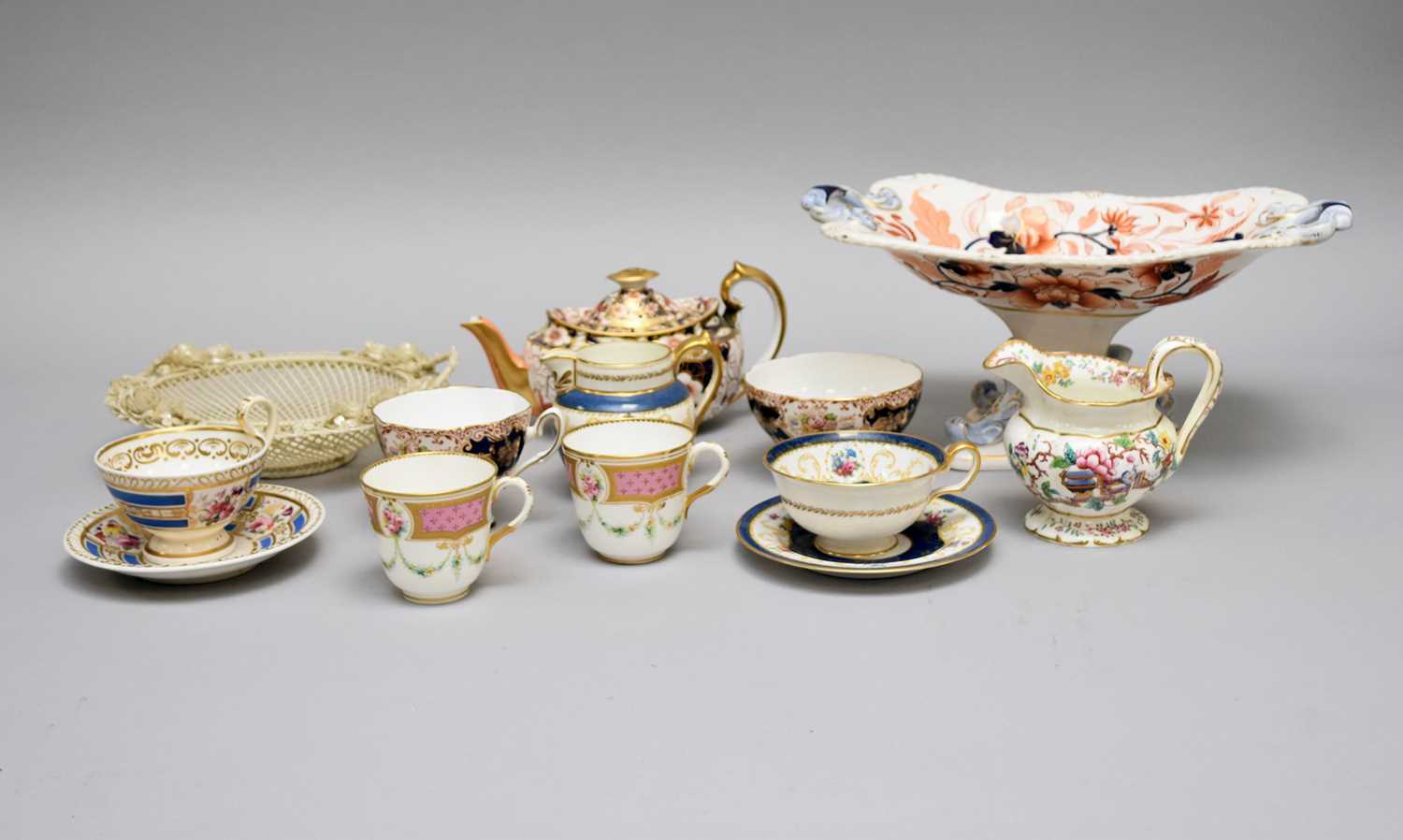 A collection of English porcelain and pottery