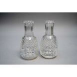 A pair of Waterford Crystal bedside carafes