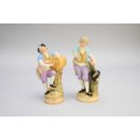 Two Meissen porcelain figures, 19th century