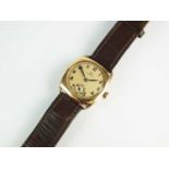A Gentleman's gold plated Omega wristwatch