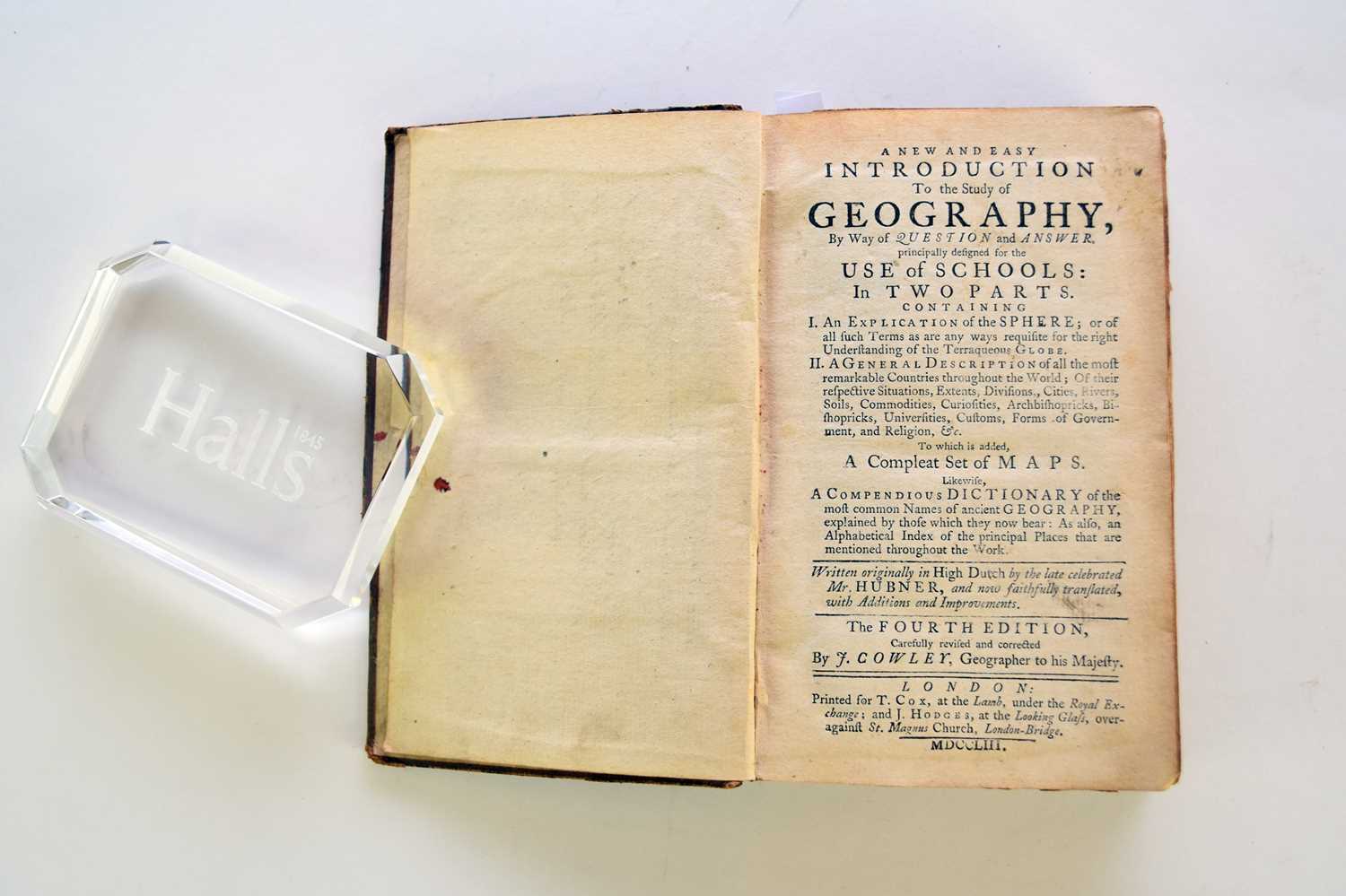 COWLEY, John, A New and Easy Introduction to the Study of Geography for the use of schools - Image 2 of 4