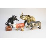 A collection of animals including Beswick