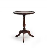 A mahogany 'pie crust' wine table by Charles Barr