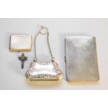 An Edwardian silver purse
