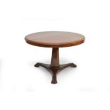 A Victorian mahogany tilt-top breakfast or occasional table