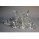 Five Waterford Crystal figures