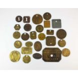 An assorted collection of forty-five colliery and associated tokens and checks