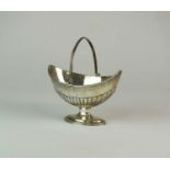 A George III silver sweetmeat basket