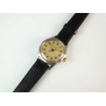 A Gentleman's vintage stainless steel Baume & Mercier of Geneve wristwatch