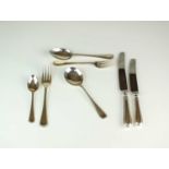 A collection of United Cutlers silver cutlery