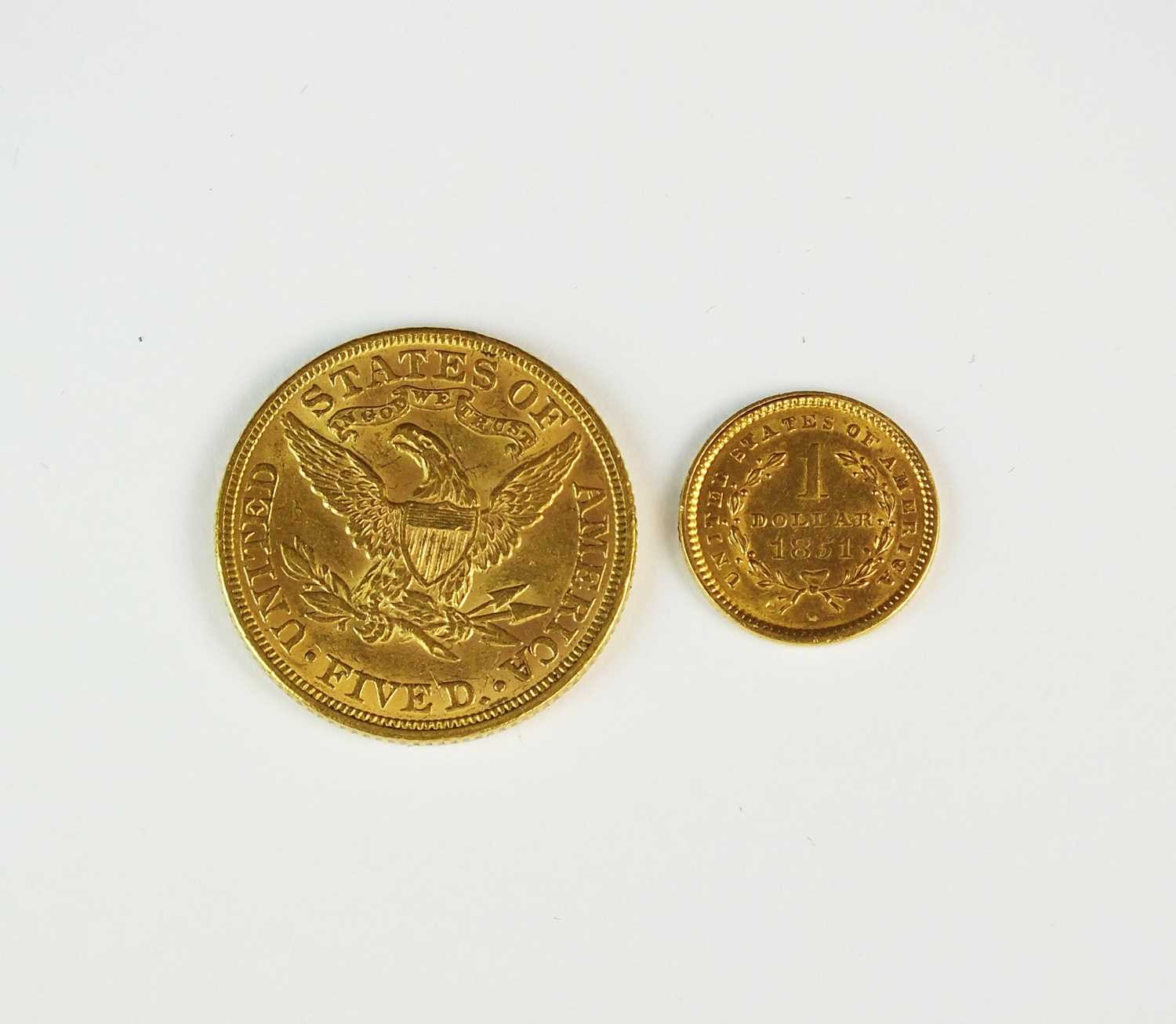 Two United States of America coins