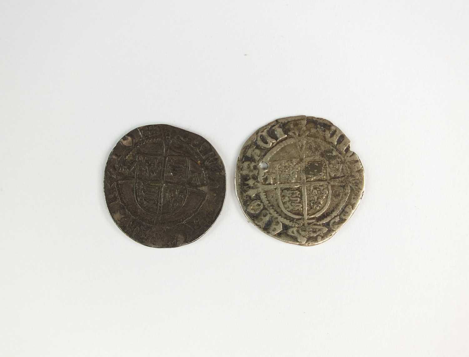 Two silver half groats