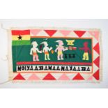 A Fante Asafo textile flag, Ghana, West Africa