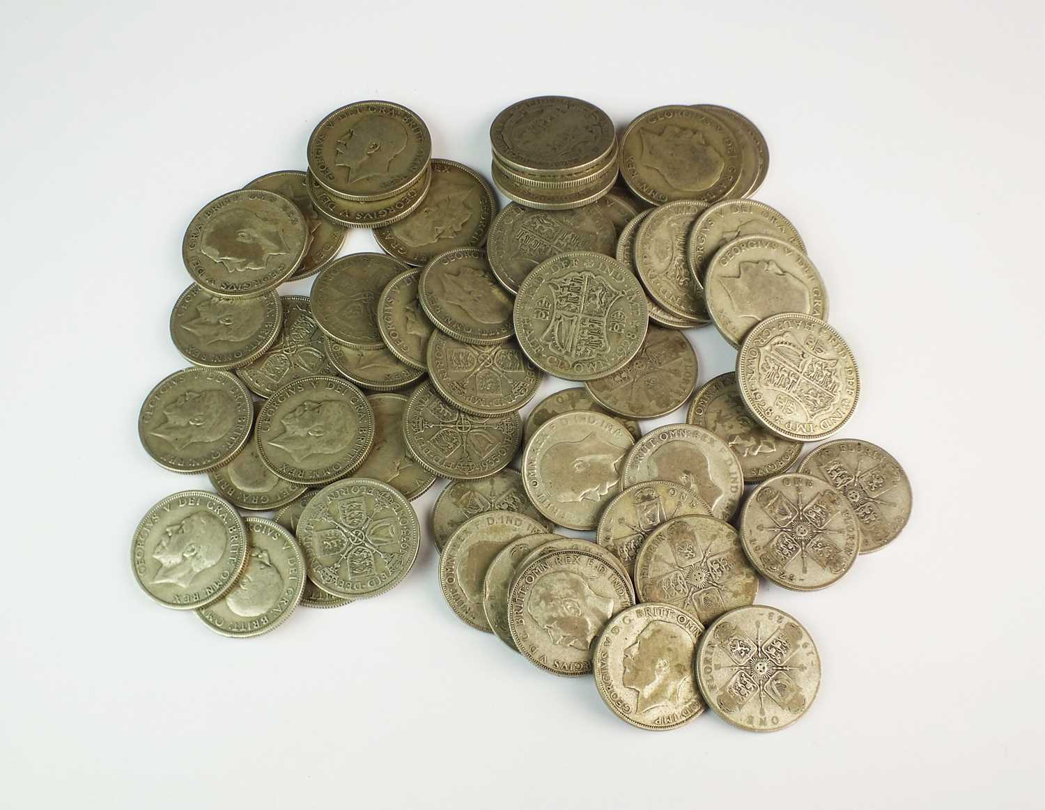 A large collection of pre-1947 silver coinage