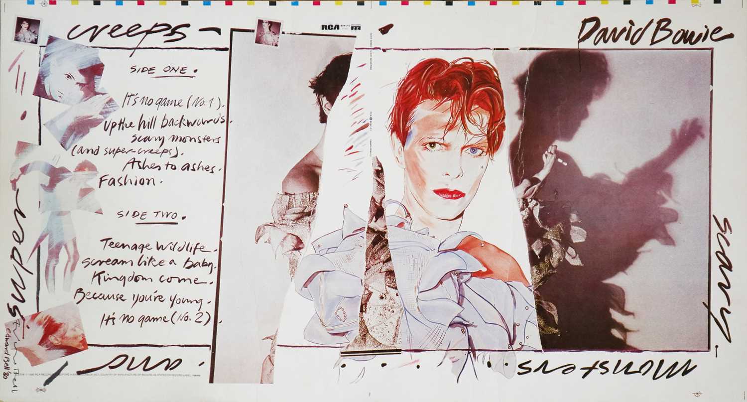 Edward Bell (British Contemporary) Scary Monsters (and Super Creeps) Album Design