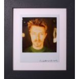 Edward Bell (British Contemporary) David Bowie with Goatee polaroid