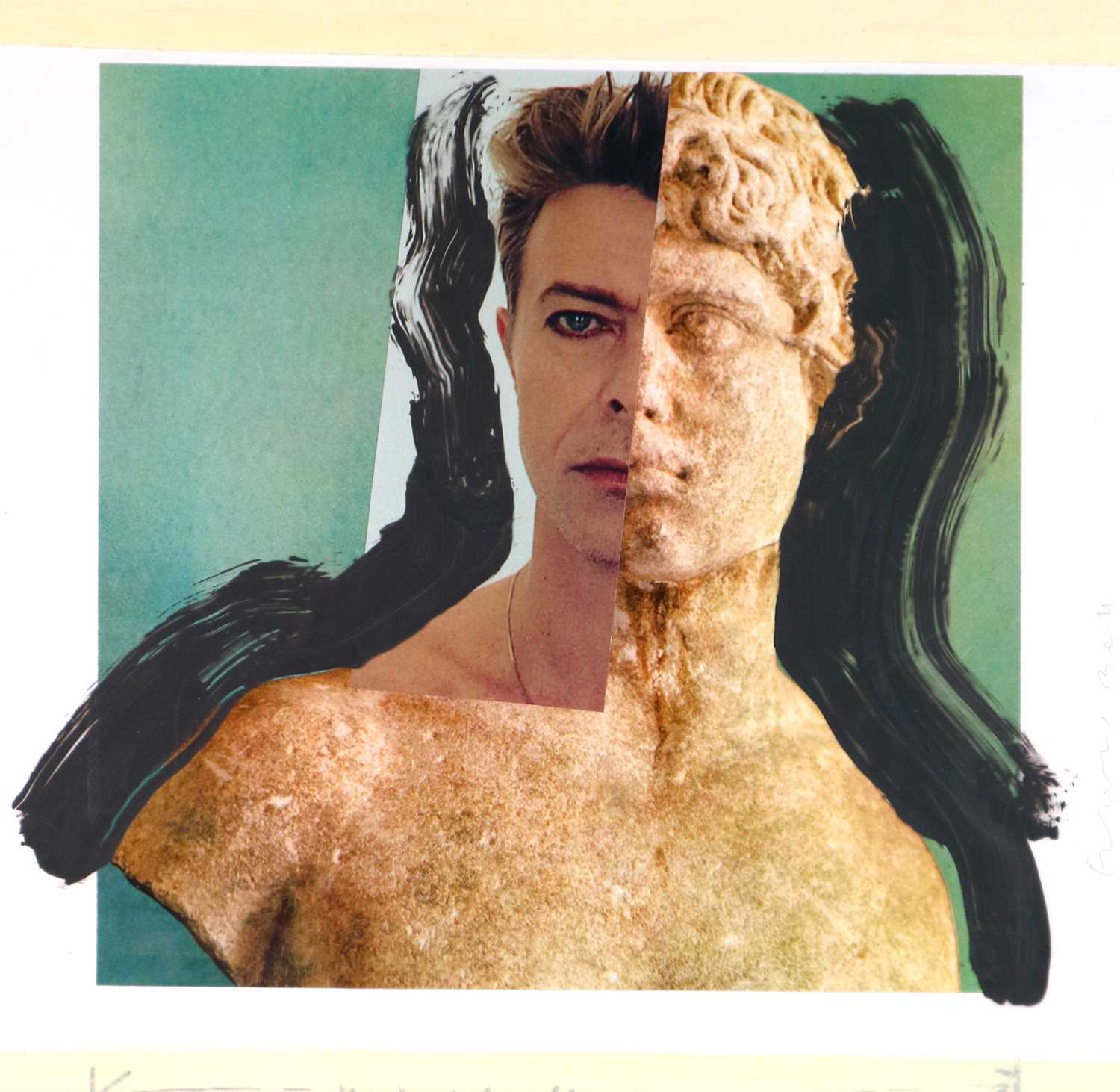 Edward Bell (British Contemporary) David Bowie Statue Montage