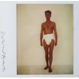 Edward Bell (British Contemporary) Polaroid of David Bowie in a Toga