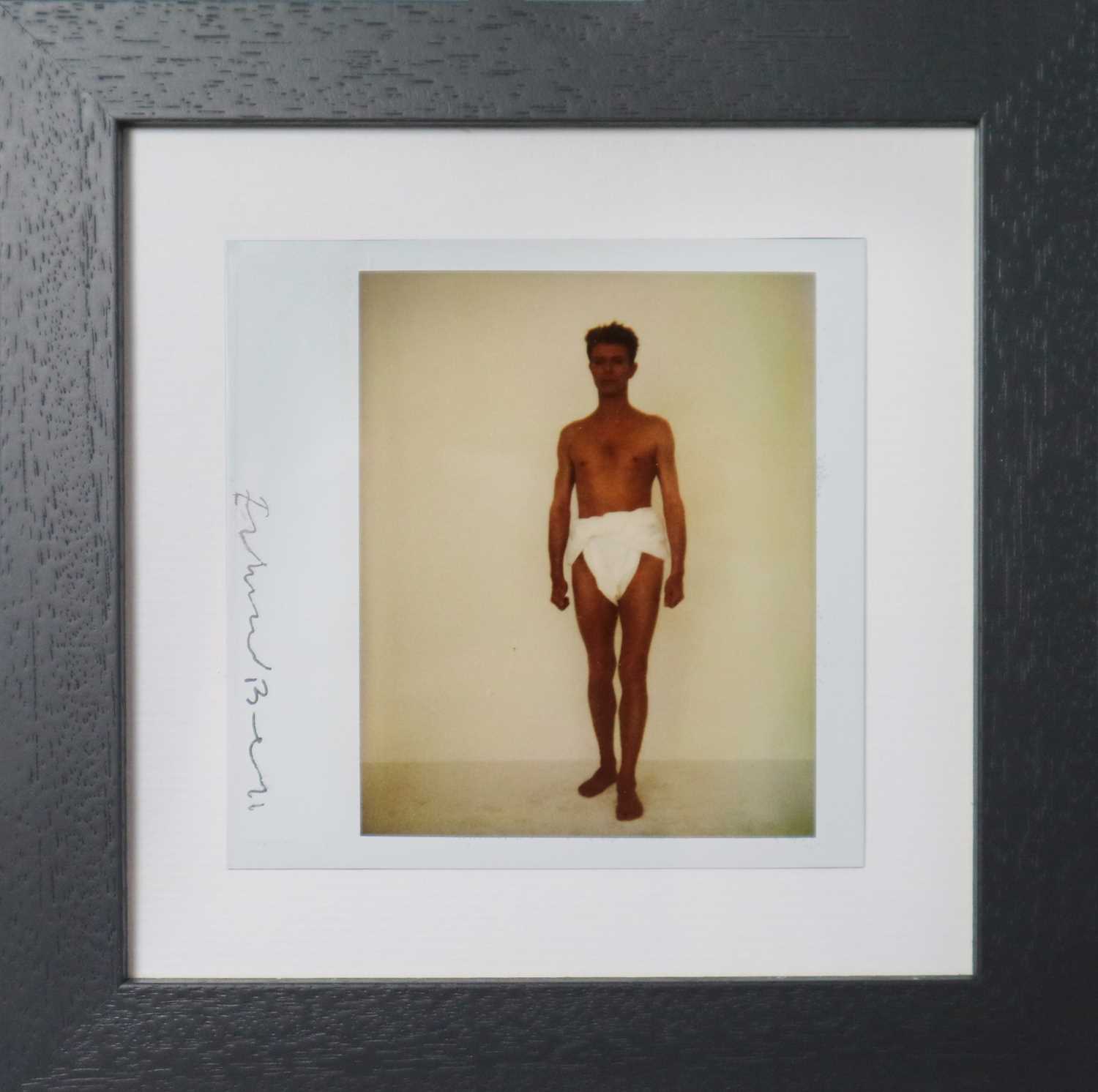 Edward Bell (British Contemporary) Polaroid of David Bowie in a Toga - Image 2 of 3
