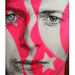 Edward Bell (British Contemporary) David Bowie Split Personality Portrait