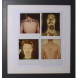 Edward Bell (British Contemporary) Polaroids from Tin Machine Photoshoot