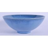 AN ART DECO RUSKIN STYLE IRIDESCENT PORCELAIN BOWL modelled in the Chinese Yuan style with a Junyao