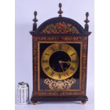 A RARE LATE 17TH CENTURY FRENCH MARQUETRY INLAID BRACKET CLOCK Le Moine, Rouen, the case decorated w