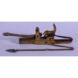 AN 18TH/19TH CENTURY FRENCH BRONZE FLINTLOCK PISTOL Mu Fayole, with steel fittings. 21 cm wide.