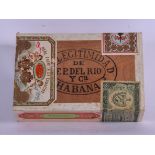 A SEALED BOX OF REAL FABRICA FLOR FINA F P DEL RIO HABANA CIGARS. (qty)