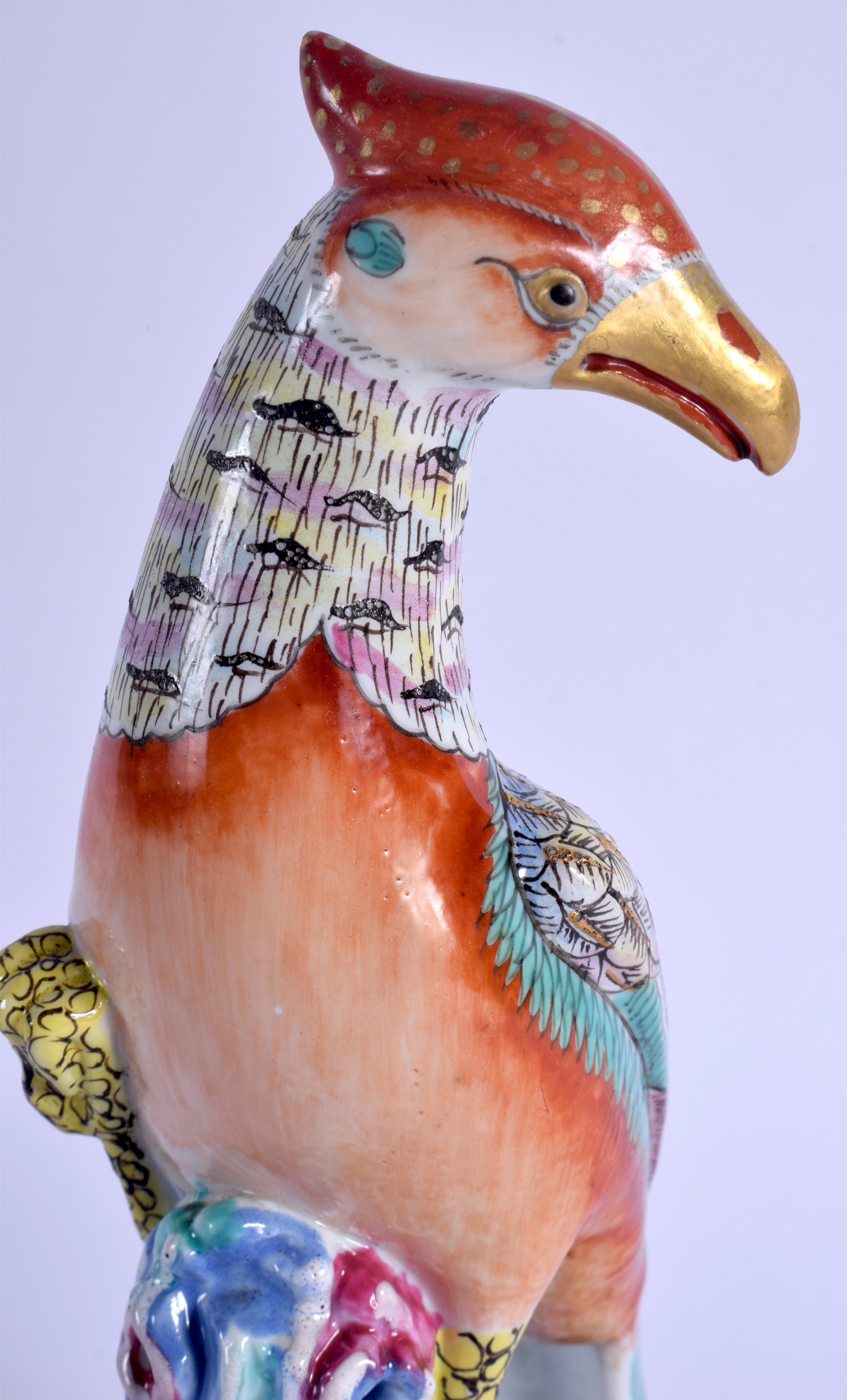 AN 18TH/19TH CENTURY CONTINENTAL PORCELAIN FIGURE OF A STANDING BIRD modelled upon a lovely quality - Bild 4 aus 22