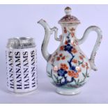 A 17TH/18TH CENTURY CHINESE ISLAMIC MARKET FAMILLE VERTE EWER Kangxi, painted with flowers. 19 cm hi