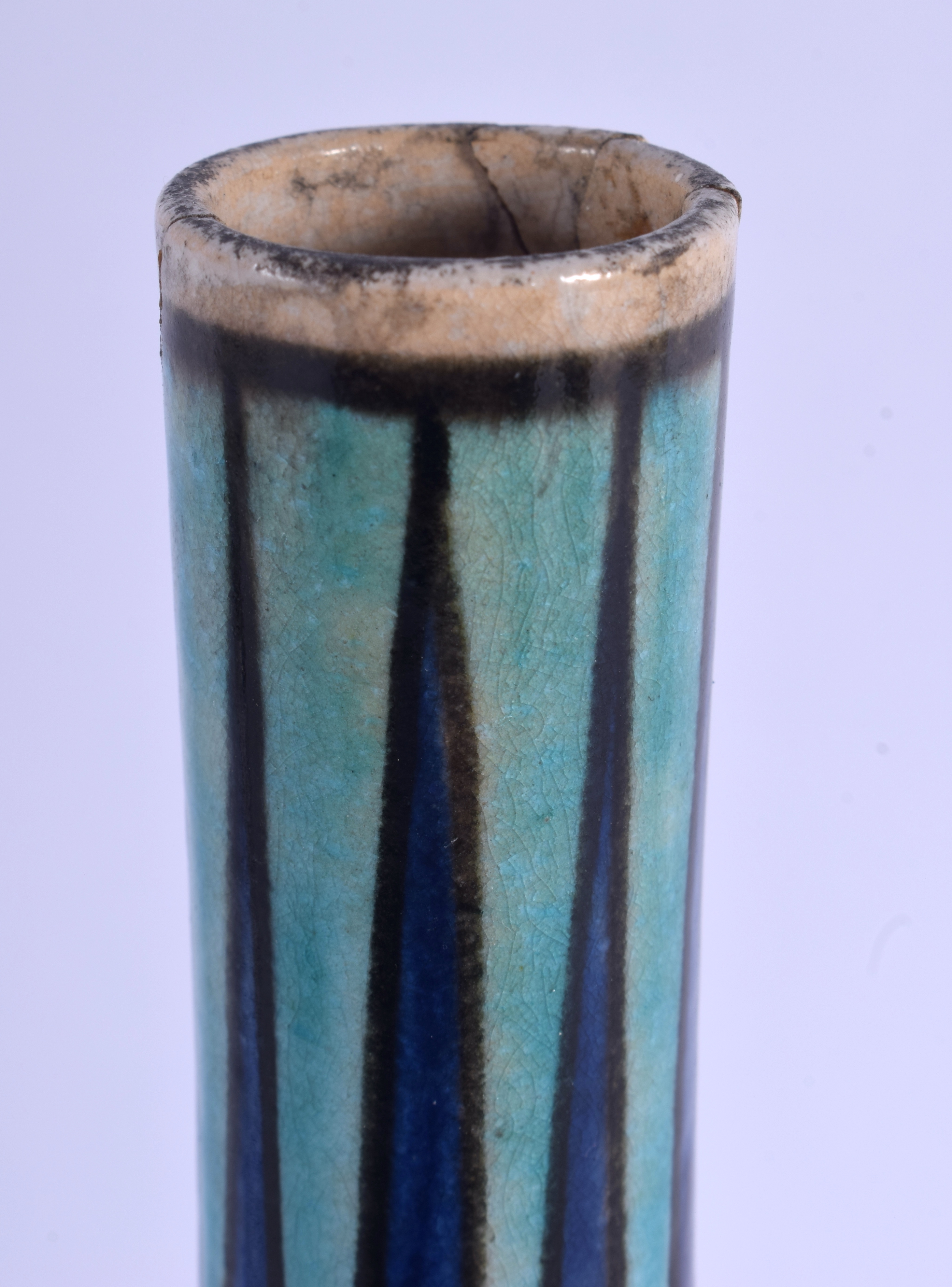 A BURMANTOFTS ARTS AND CRAFTS POTTERY VASE painted in the Persian style. 26 cm high. - Image 4 of 6