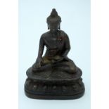 A Chinese Bronze Buddha 14cm.