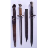 TWO MILITARY BAYONETS. Largest 43 cm long. (2)