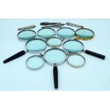 Quantity of vintage magnifying glasses .(Qty)