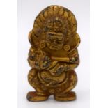 A small Chinese Tibetan bronze Buddha 6 cm .