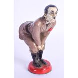 A CONTEMPORARY COLD PAINTED HITLER PIN CUSHION. 13 cm high.