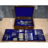 A Boxed Walker Hall cutlery set 33 x 47cm.