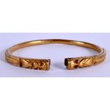 AN 18TH CENTURY CHINESE GILT BRONZE SNAKE BANGLE Qing. 7.5 cm wide.