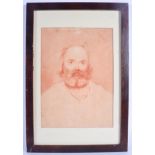 Continental School (19th Century) Sketch, Bearded male. Image 27 cm x 17 cm.