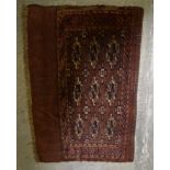 Turkman Yomaut Chuval Bagface rug 112 x 73cm.