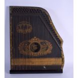 A VINTAGE VALSONORA ZITHER. 52 cm x 47 cm.