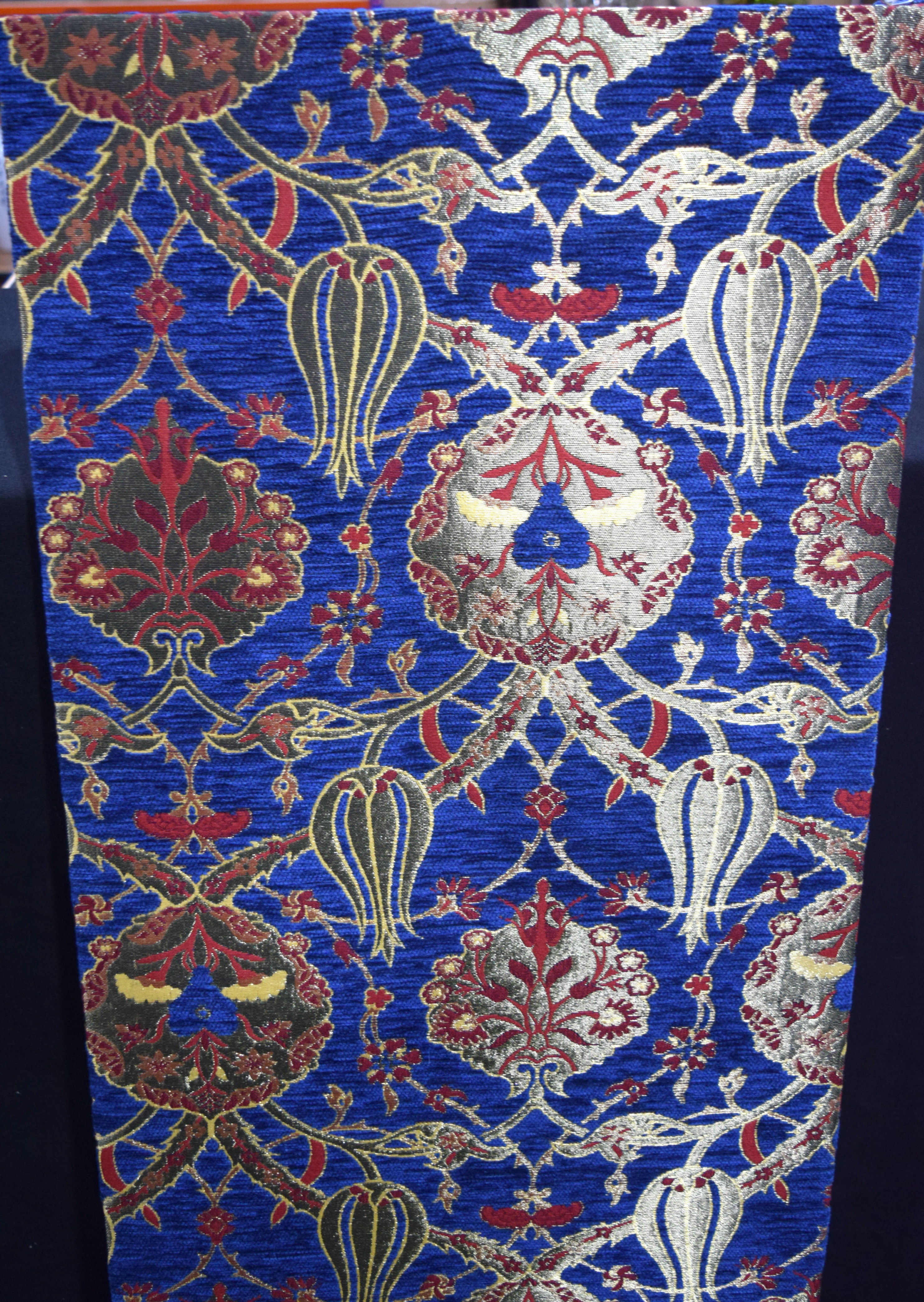 A large Turkish fabric panel 40 x 139cm . - Image 2 of 3