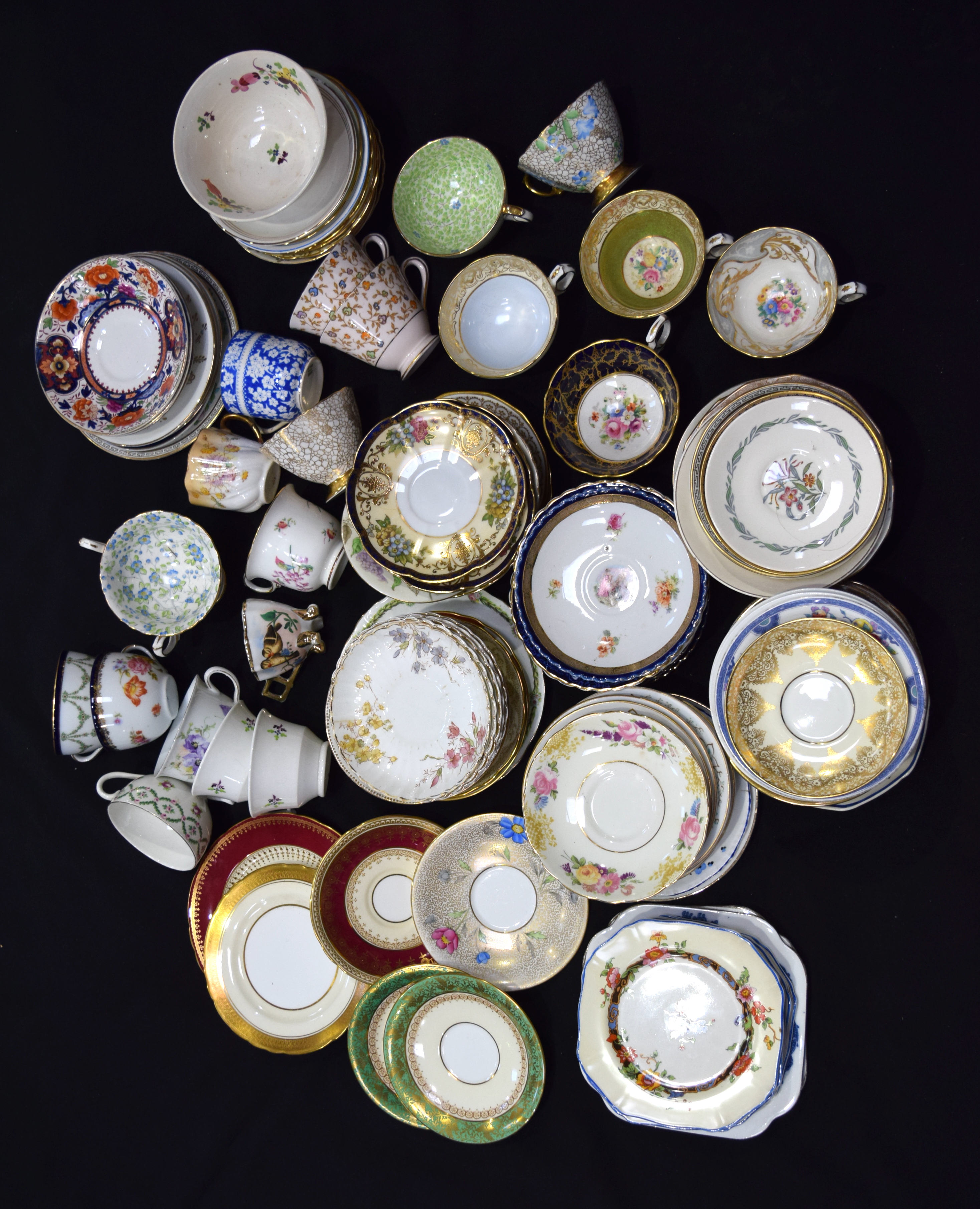 Huge collection of ceramic tea cups, saucers plates. (Qty) - Image 2 of 2